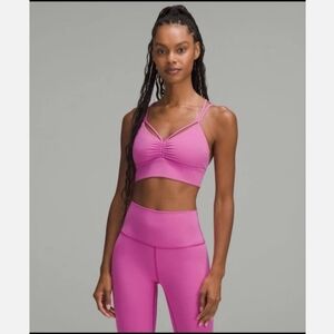 lululemon athletica Pink Strappy Athletic Sports Bra NWT
